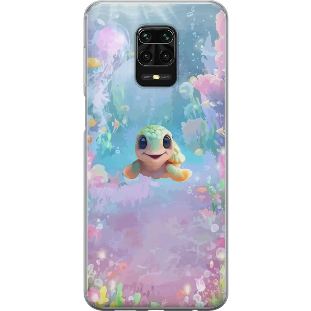Xiaomi Redmi Note 9S Gjennomsiktig Telefondeksel Glad Sköldpadda v:1184149
