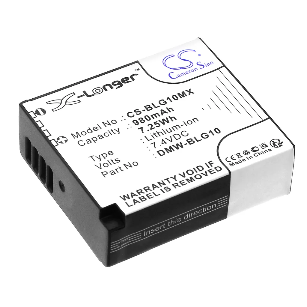 Batteri til Lumix DMC-GF6, 7.4V, 980mAh v:9038022 Batteri til Lumix DMC-GF6, 7.4V, 980mAh v:9038022