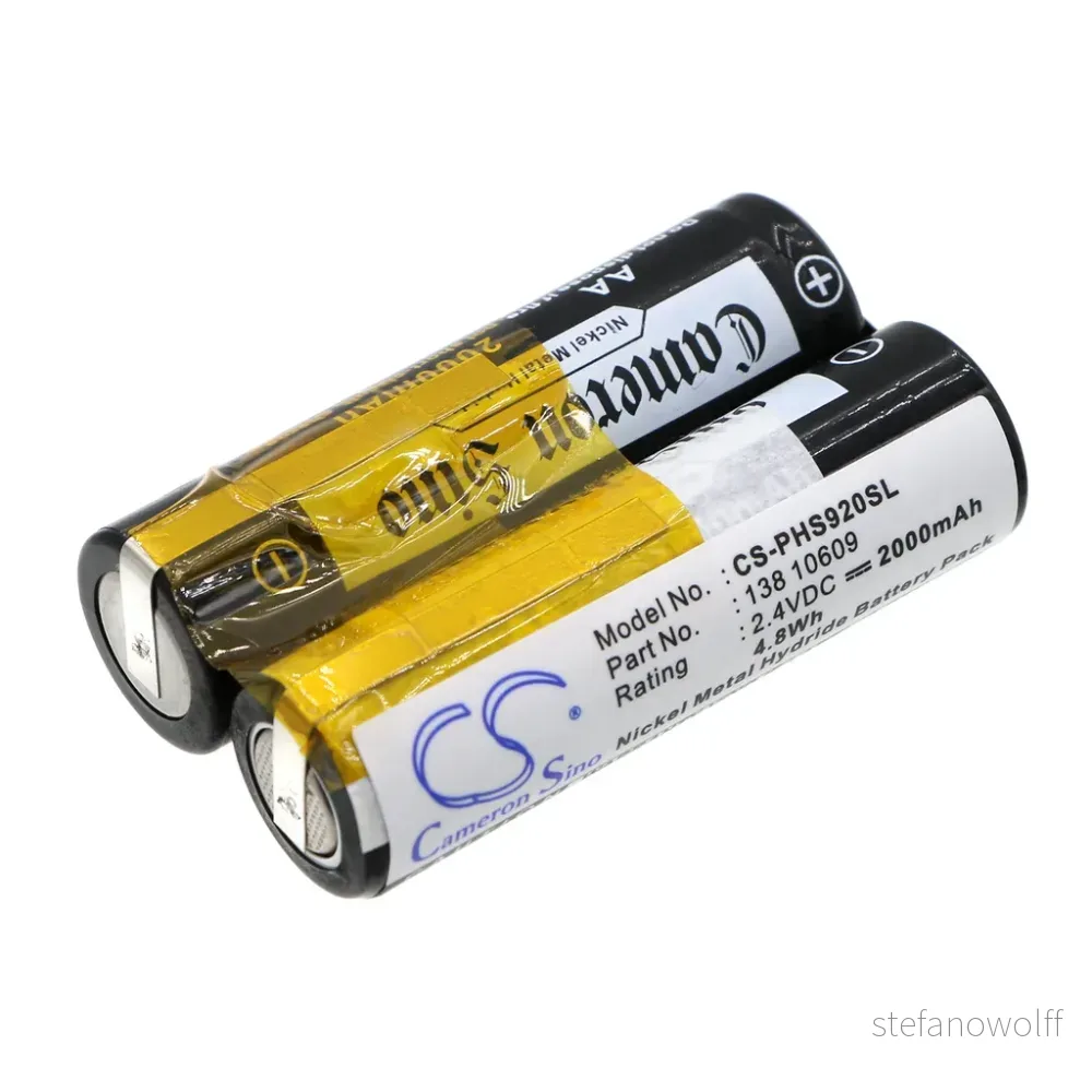 Batteri til Philips HQ7825, 2.4V, 2000 mAh v:1378942