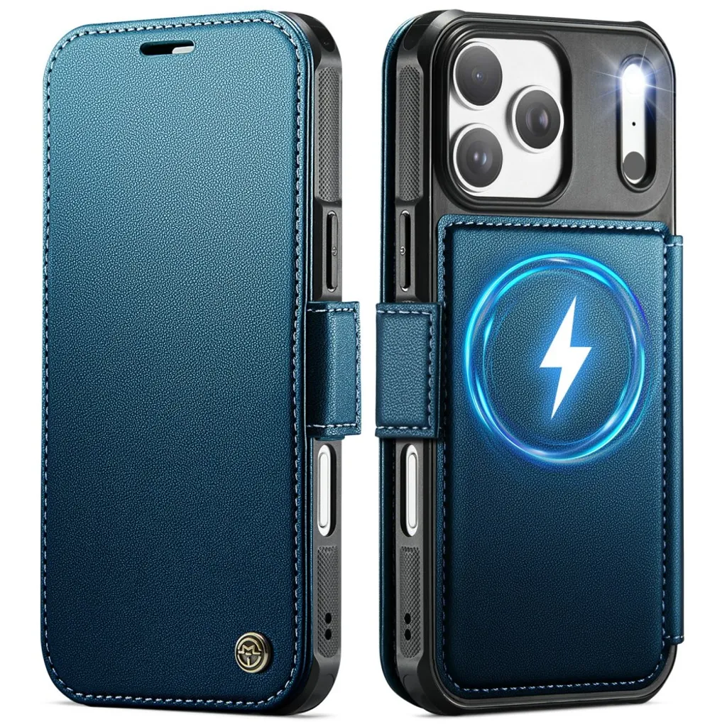 CASEME iPhone 18 Pro Max/17 Pro Max MagSafe lommeboketui RFID – Blå v:7031553