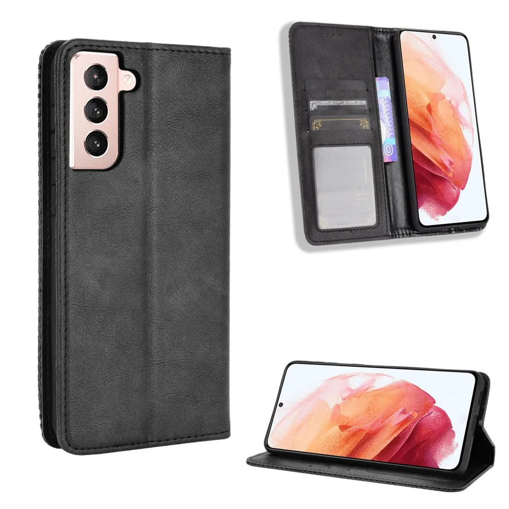 Beskyttende Samsung Galaxy S21 4G, 5G etui – Svart v:3906490
