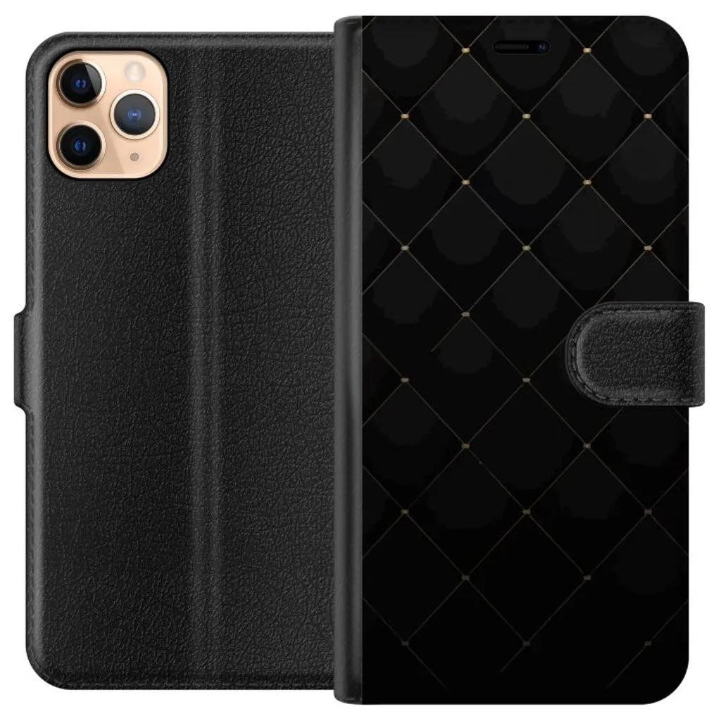 Apple iPhone 11 Pro Max Sort Lommebokdeksel Exklusivt Mönster v:1079410