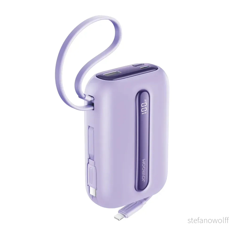 Joyroom 45W Powerbank 20000mAh med doble kabler – lilla v:5821306