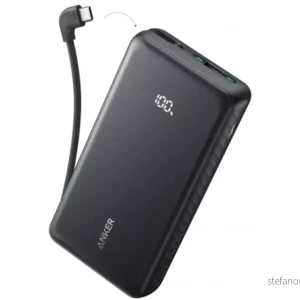 Anker Zolo powerbank 20000mAh, 22.5W QC+PD med USB-C-kabel – svart v:1723990