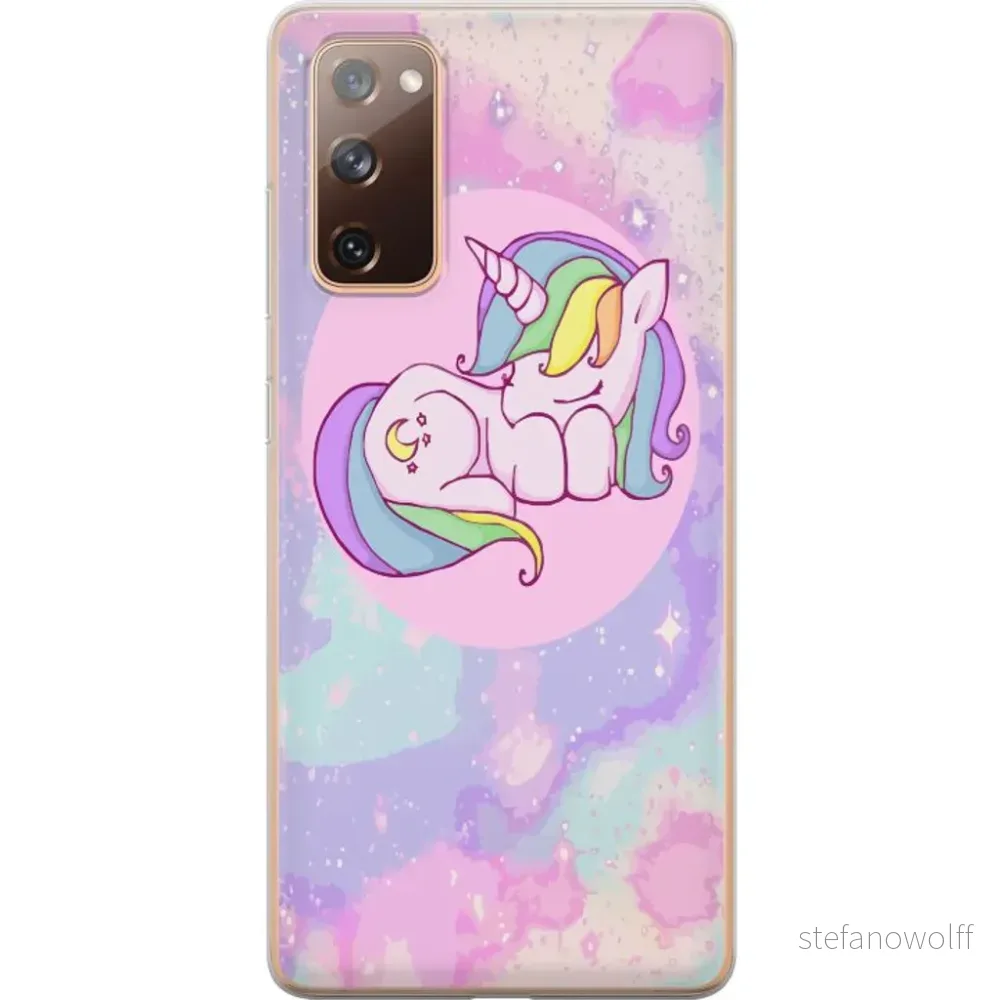 Samsung Galaxy S20 FE Gjennomsiktig Telefondeksel Sovande Enhörning v:9430332