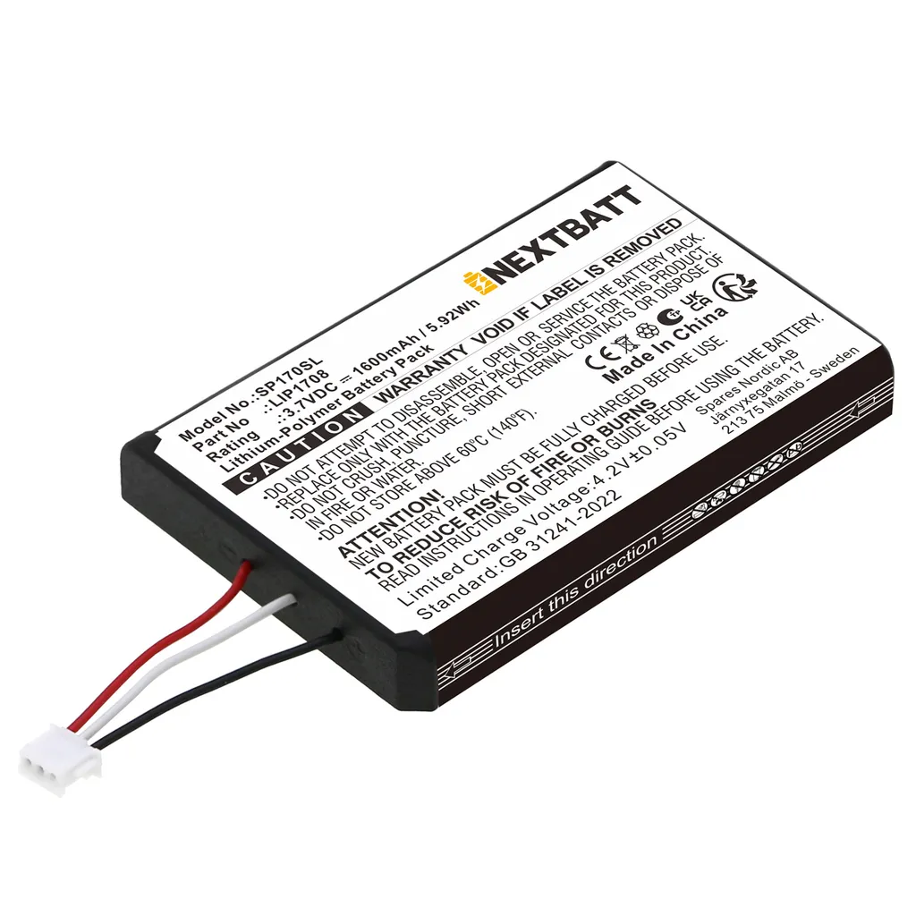 Batteri til CFI-ZCT1W, 3.7V, 1600mAh v:5110898 Batteri til CFI-ZCT1W, 3.7V, 1600mAh v:5110898