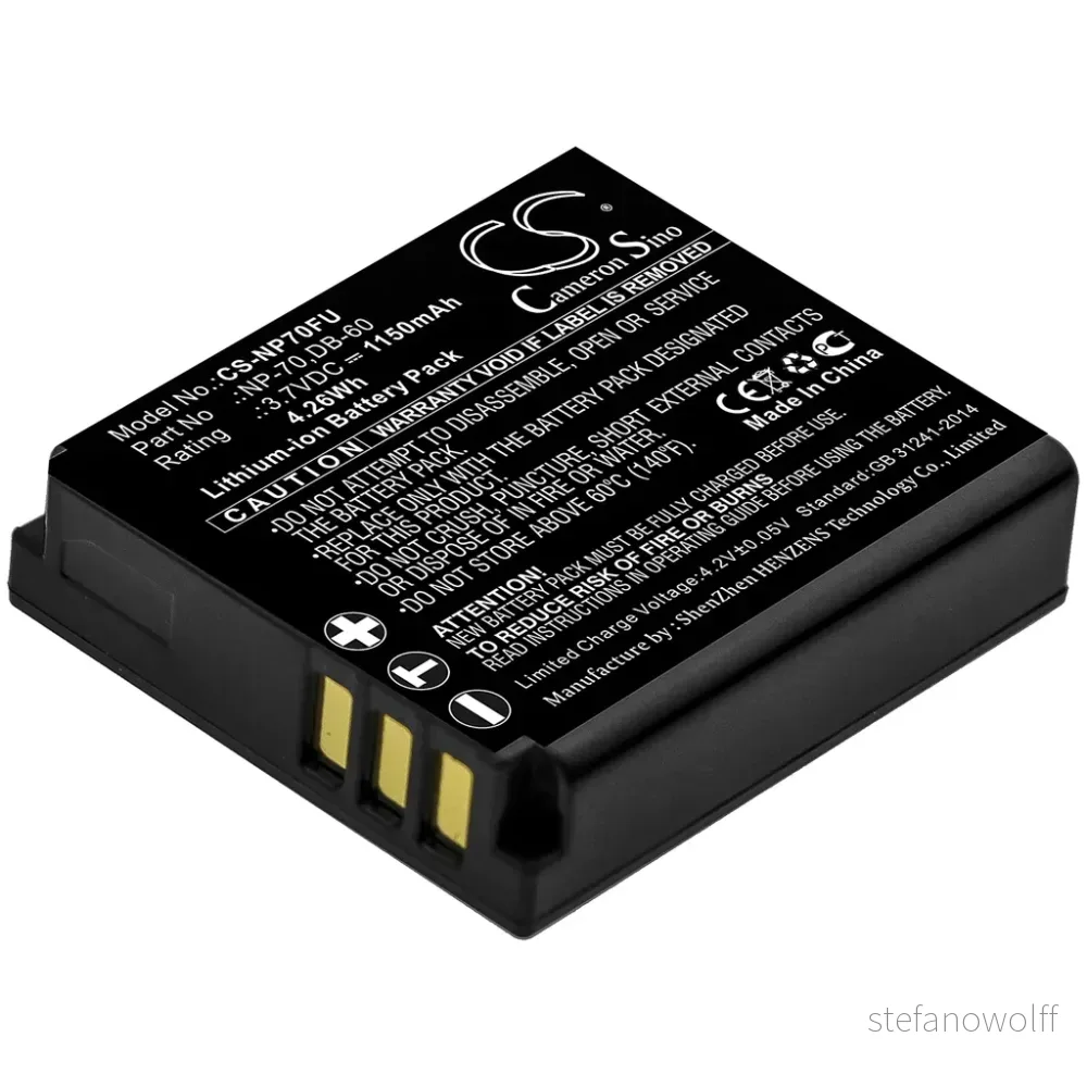 Batteri til Panasonic Lumix DMC-FX8K, 3,6 (3,7)V, 1100mAh v:4346364