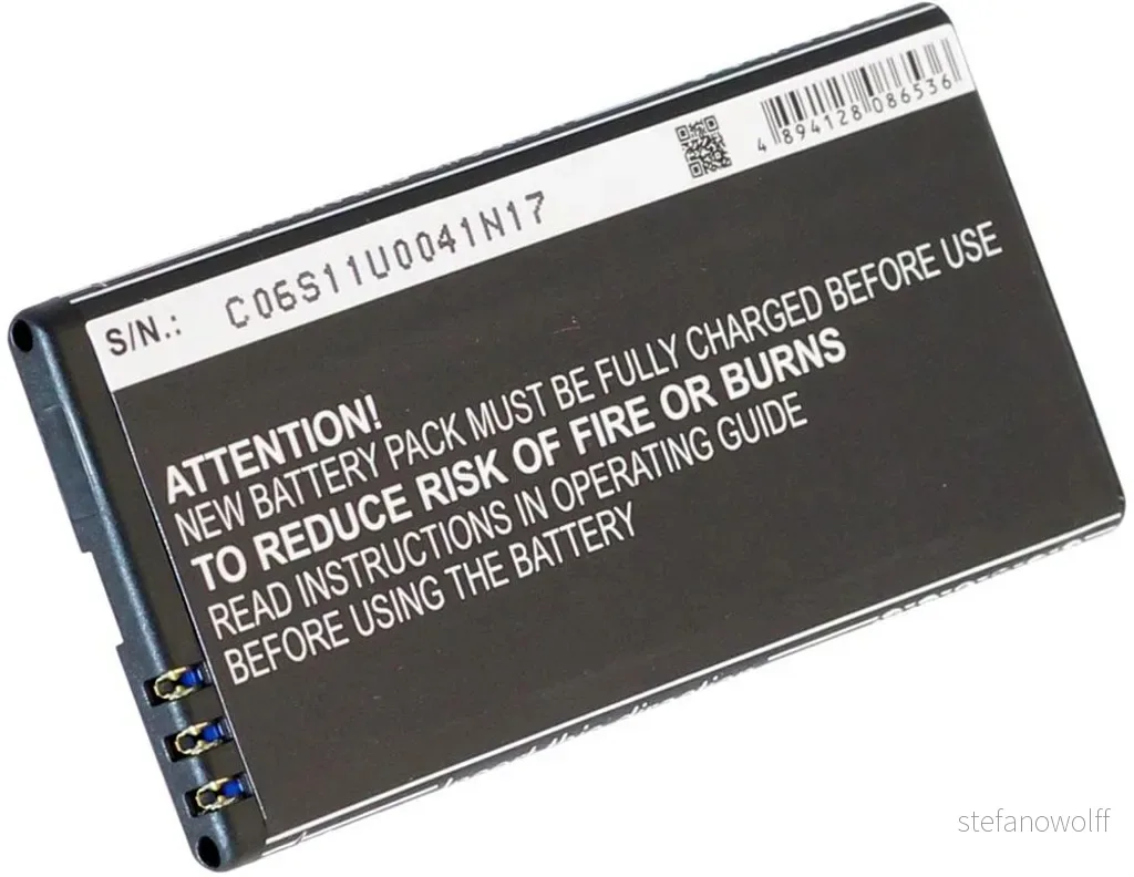 Batteri til Microsoft RM-975, 3.6V (3.7V), 1650 mAh v:5089530