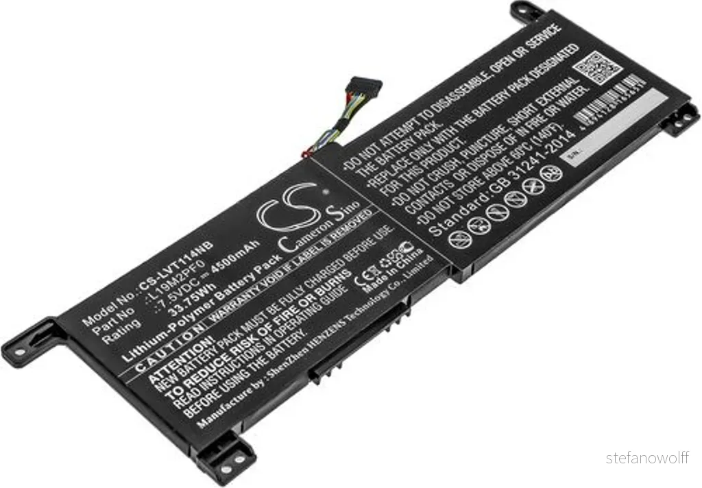 Batteri til L19M2PF0 for Lenovo, 7.5V, 4500 mAh v:4763906