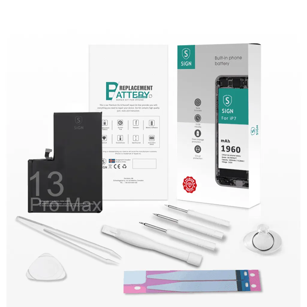 SiGN komplett batteribyttesett – iPhone 13 Pro Max v:1422332