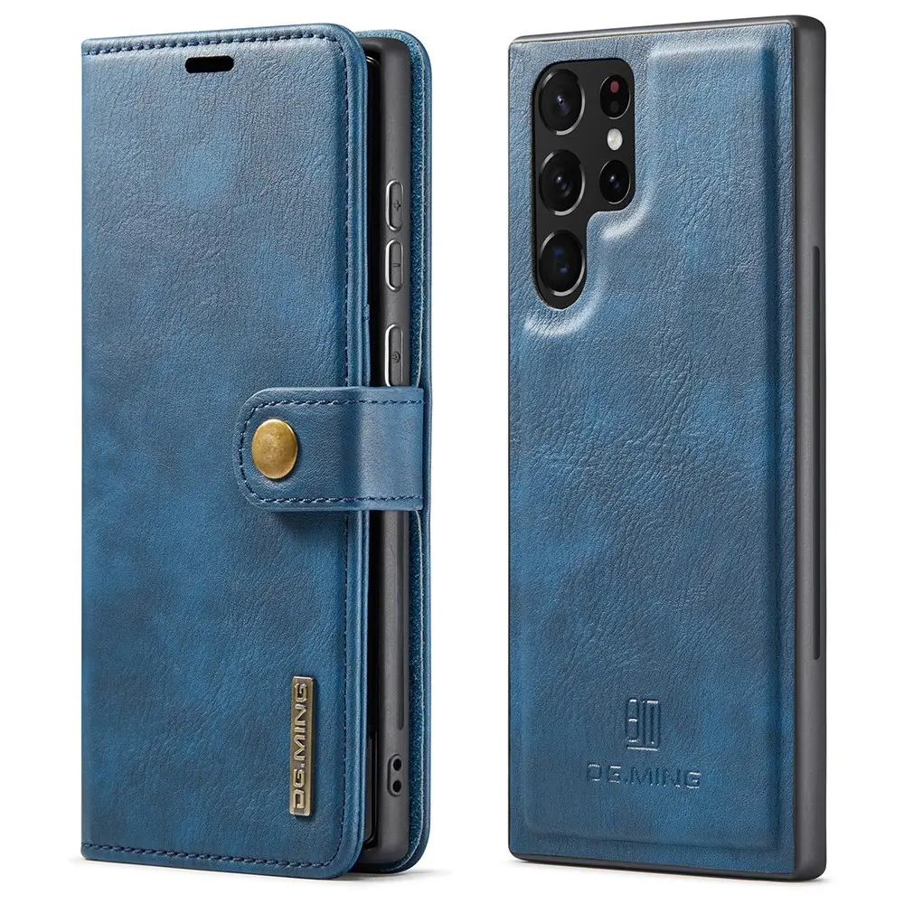 DG.MING Samsung Galaxy S22 Ultra 5G etui – Blå v:3069745