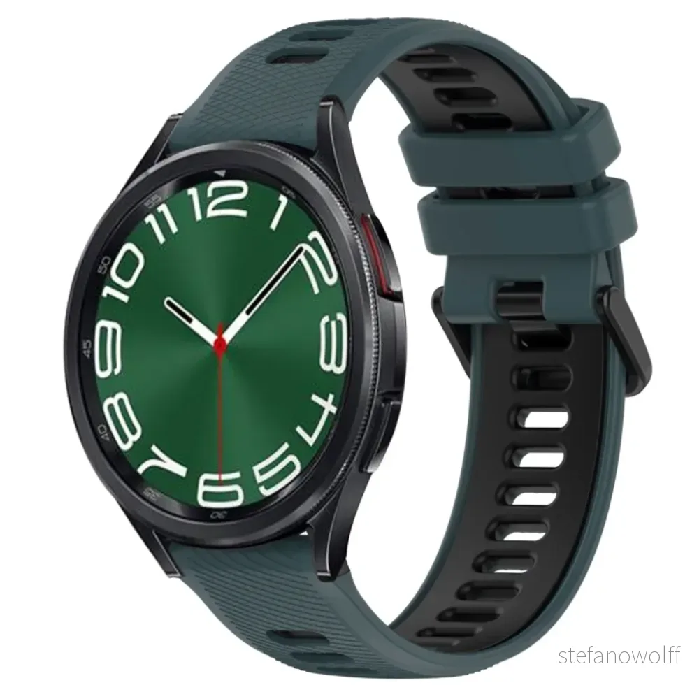 Samsung Galaxy Watch 6 Classic 47mm Klokkereim – Olivengrønn/Svart v:7134755