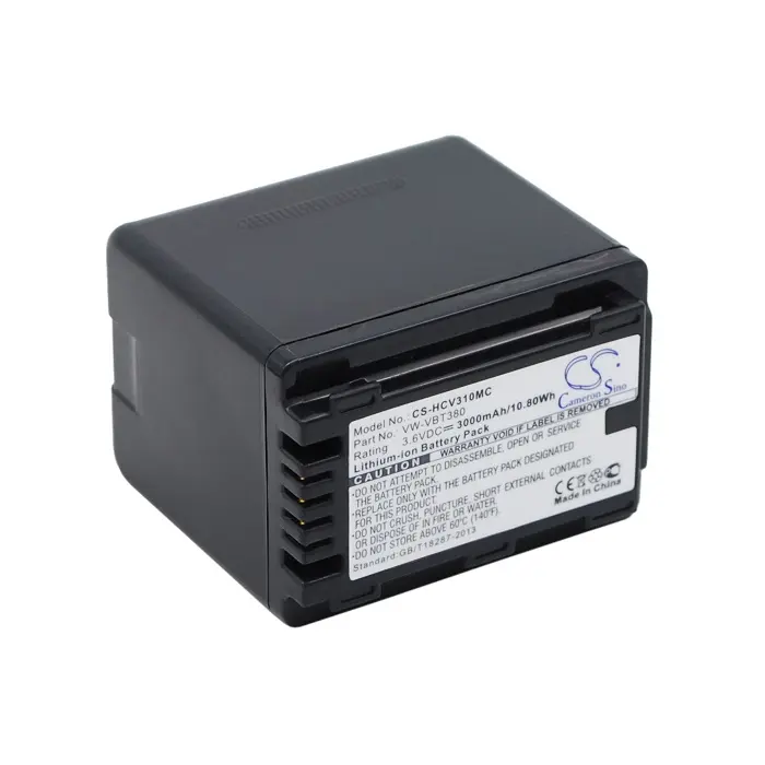 Batteri til Panasonic HC-V720MGK, 3,6V, 3000mAh v:3033321