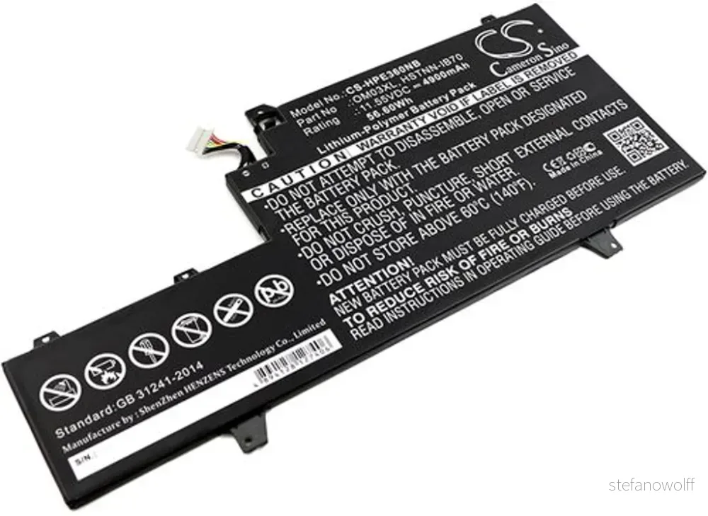 Batteri til HP EliteBook x360 1030 G2-1EN99EA, 11,55V, 4900mAh v:9016232