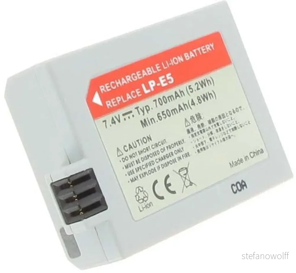 Batteri til LP-E5 erstatningsbatteri v:7721160