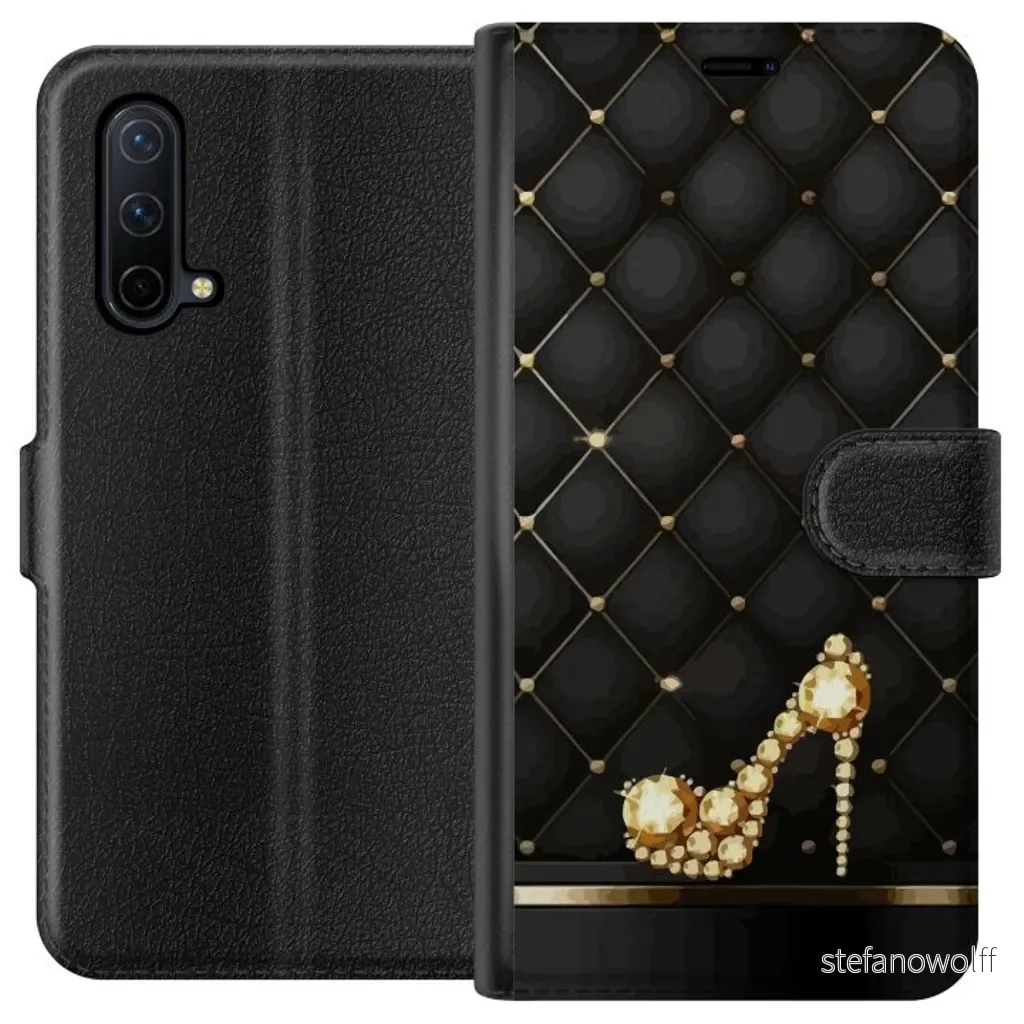 OnePlus Nord CE 5G Sort Lommebokdeksel Lyxig Sko v:4720778