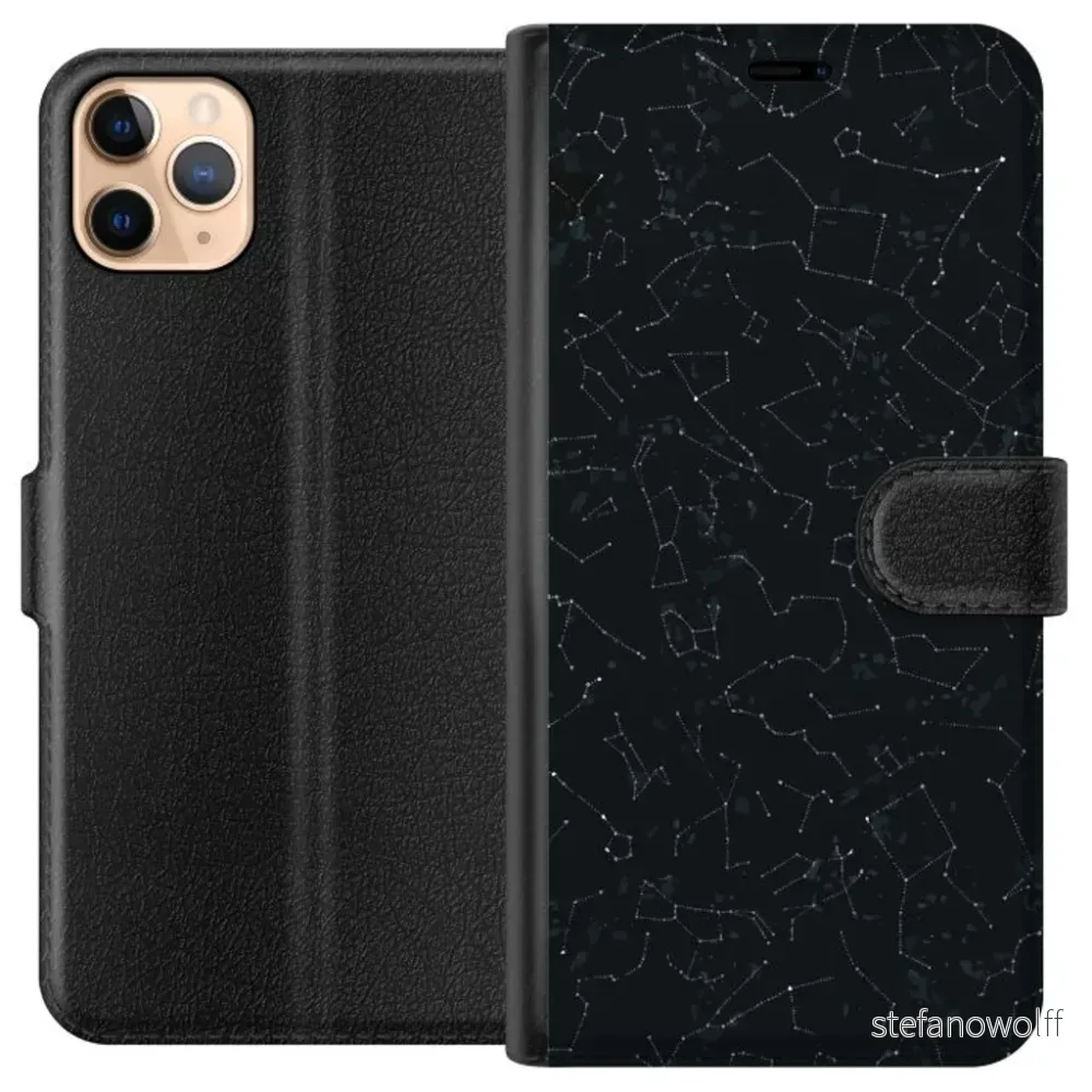 Apple iPhone 11 Pro Max Sort Lommebokdeksel Himlakroppar v:6730804