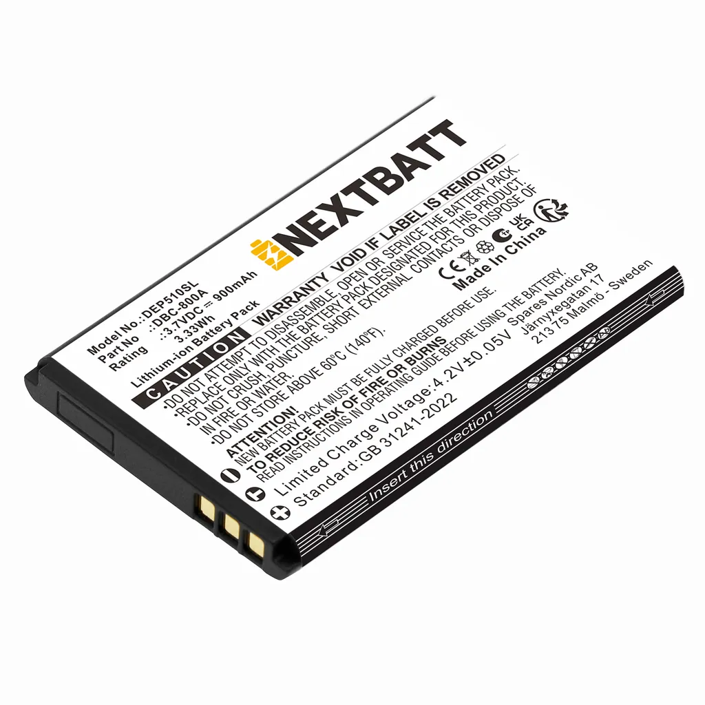 Batteri til Doro 508, 3.7V, 900 mAh v:2456355