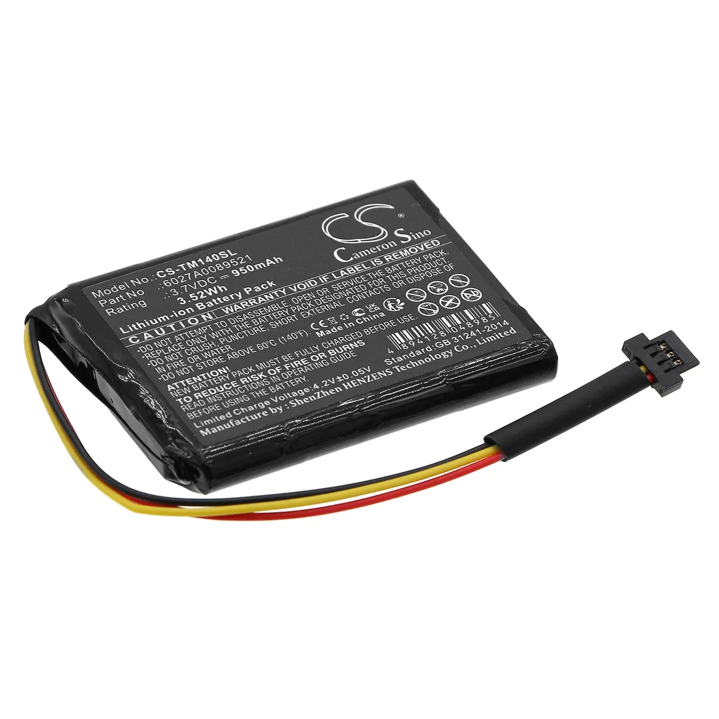 Batteri til Tomtom One 140S US, 3.7V, 950 mAh v:3811779