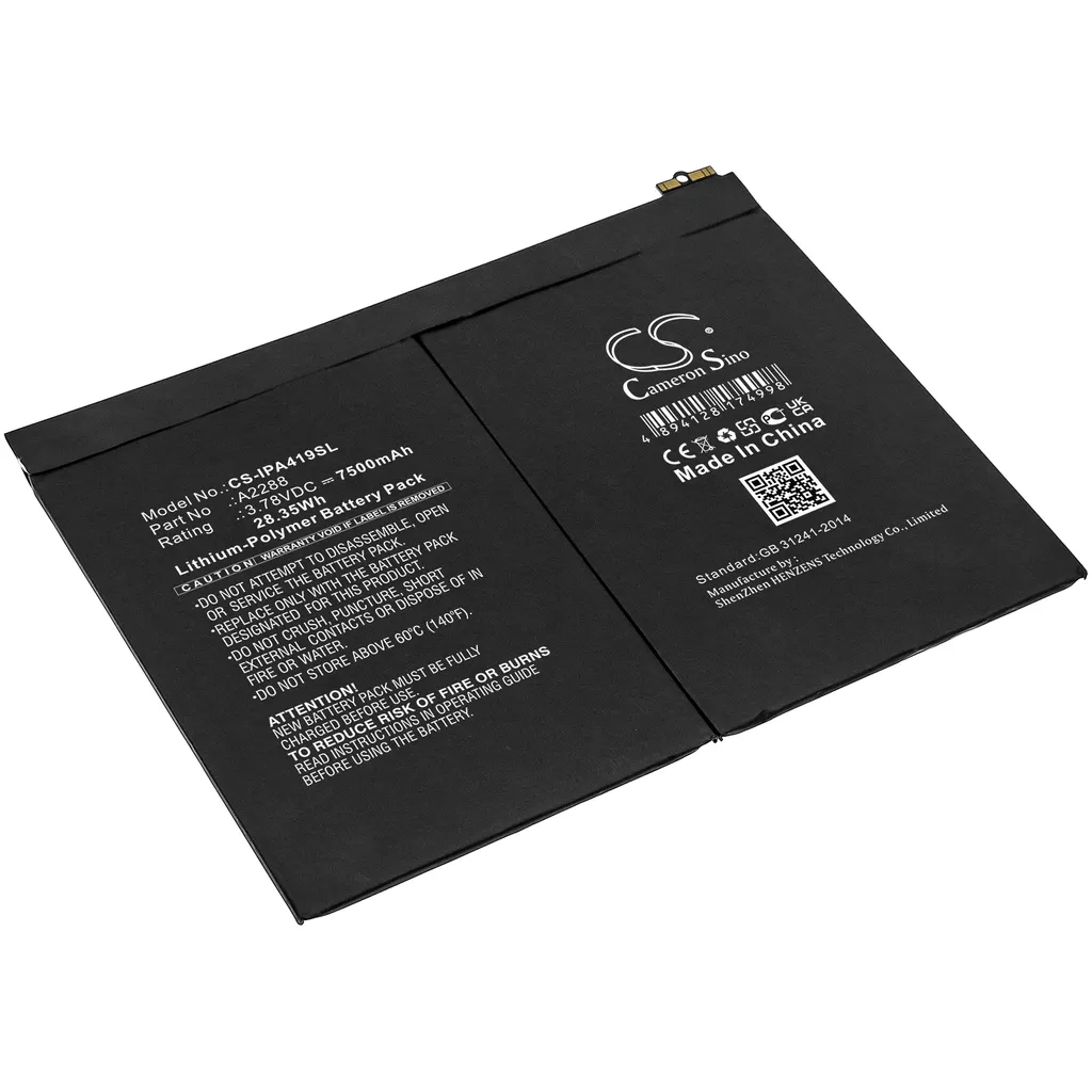 Batteri til iPad 10th Gen 2022, 3.78V, 7500mAh v:6746077