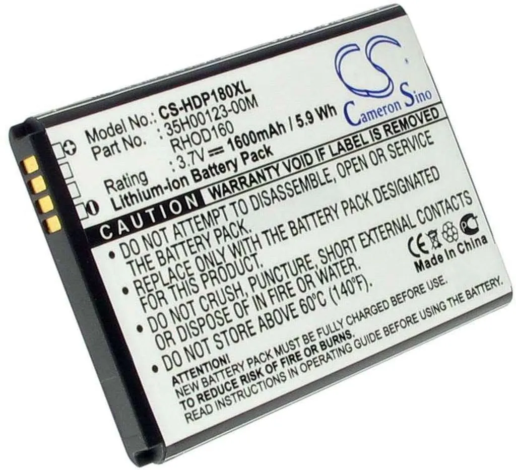 Batteri til Htc Maple 120, 3.7V (3.6V), 1600 mAh v:9957676