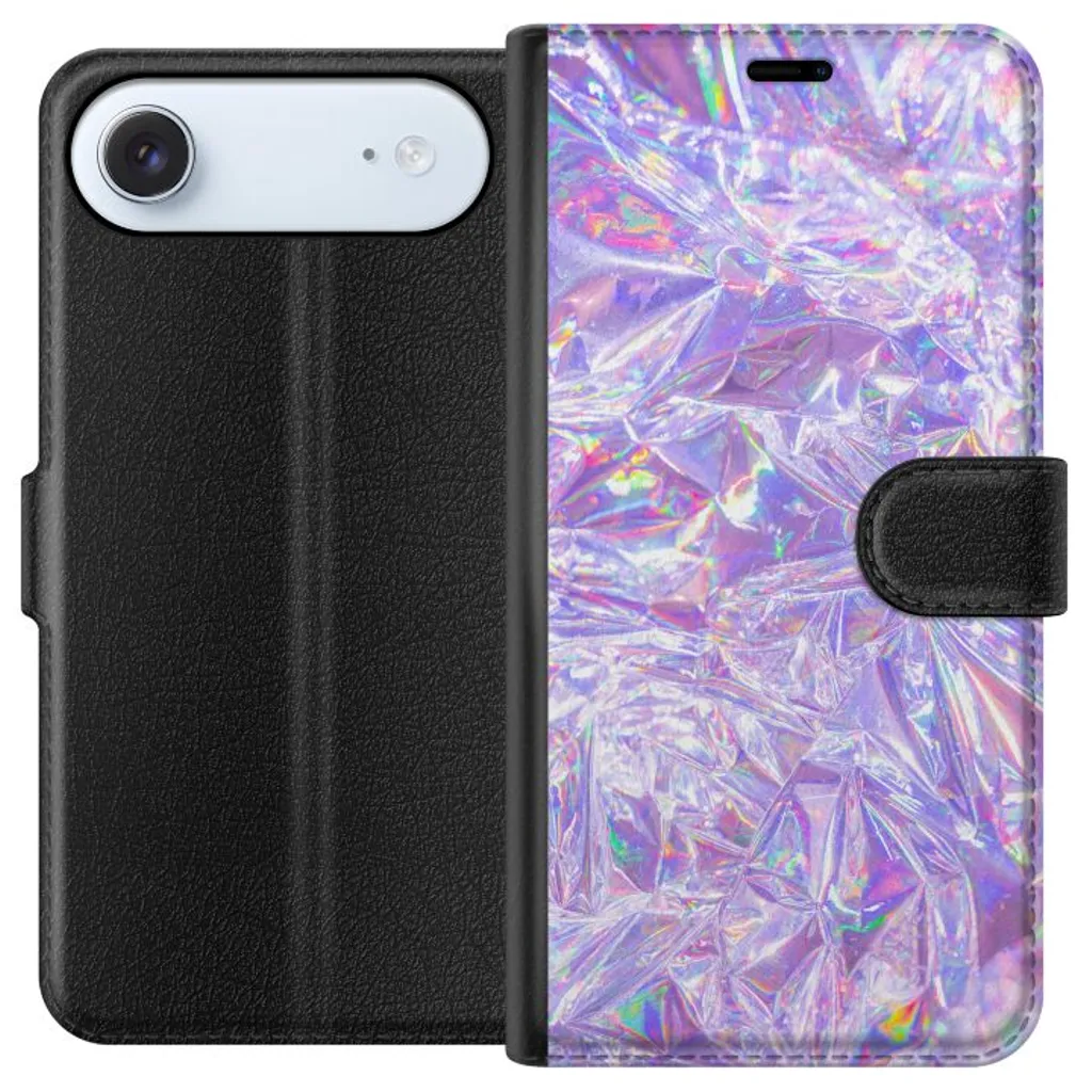 Apple iPhone 17 Air Sort Lommebokdeksel Glitter v:8544305