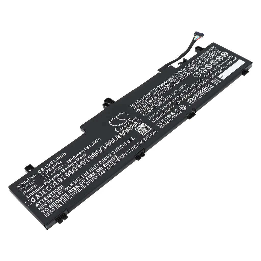 Batteri til ThinkPad E16 Gen 1(Intel)21JN00A9TH, 11.4V, 4500mAh v:6509615