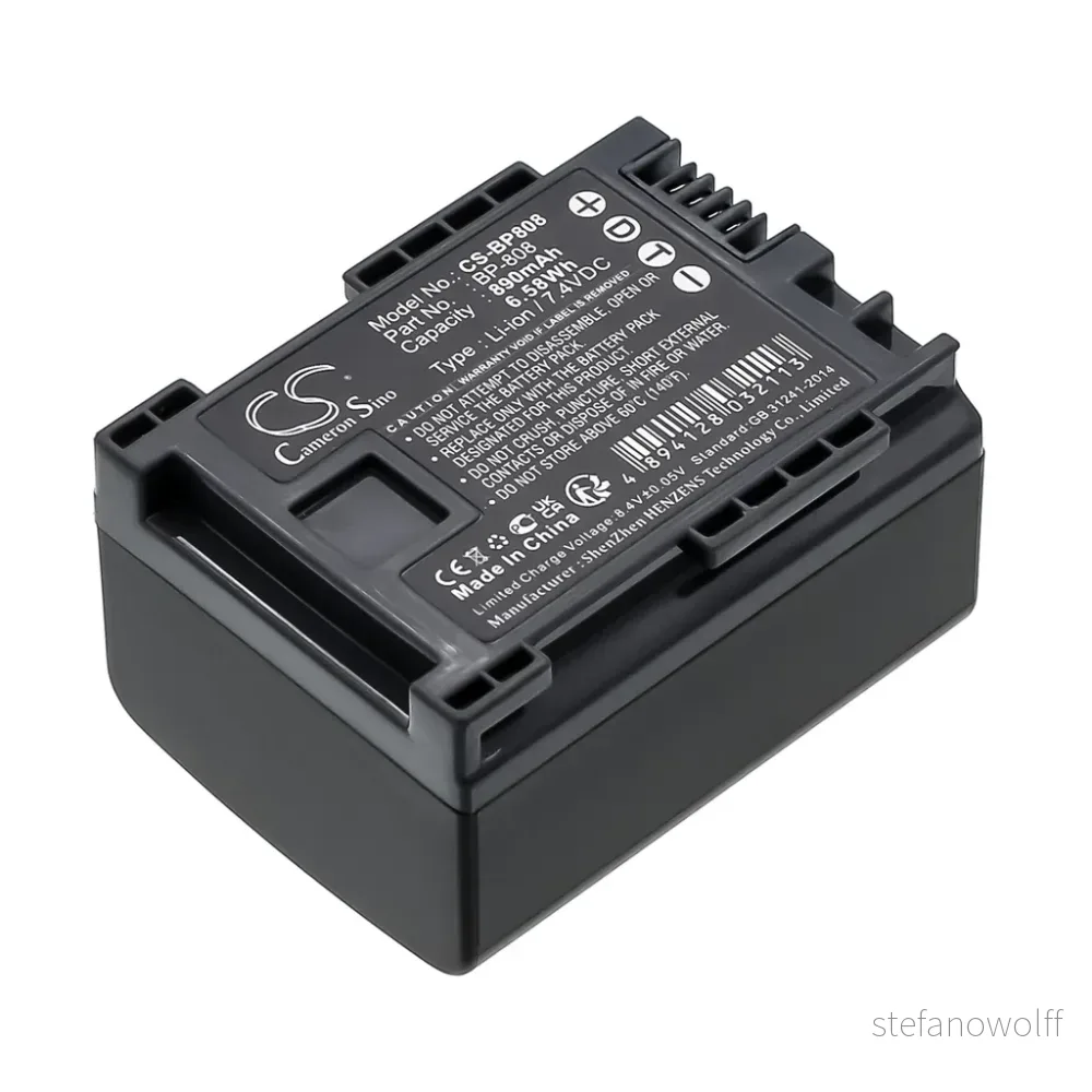 Batteri til Canon LEGRIA FS37, 7,2 (7,4)V, 890mAh v:3420656