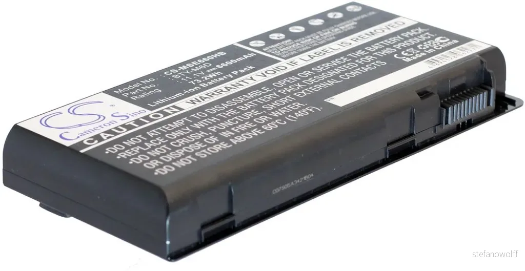 Batteri til MSI GT680R, 11.1V, 6600 mAh v:8484564