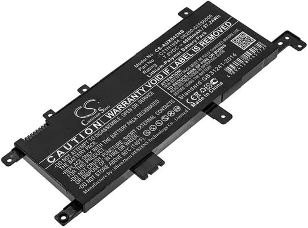 Batteri til Asus R542UQ-DM251T, 7.6V, 4900 mAh v:9752968