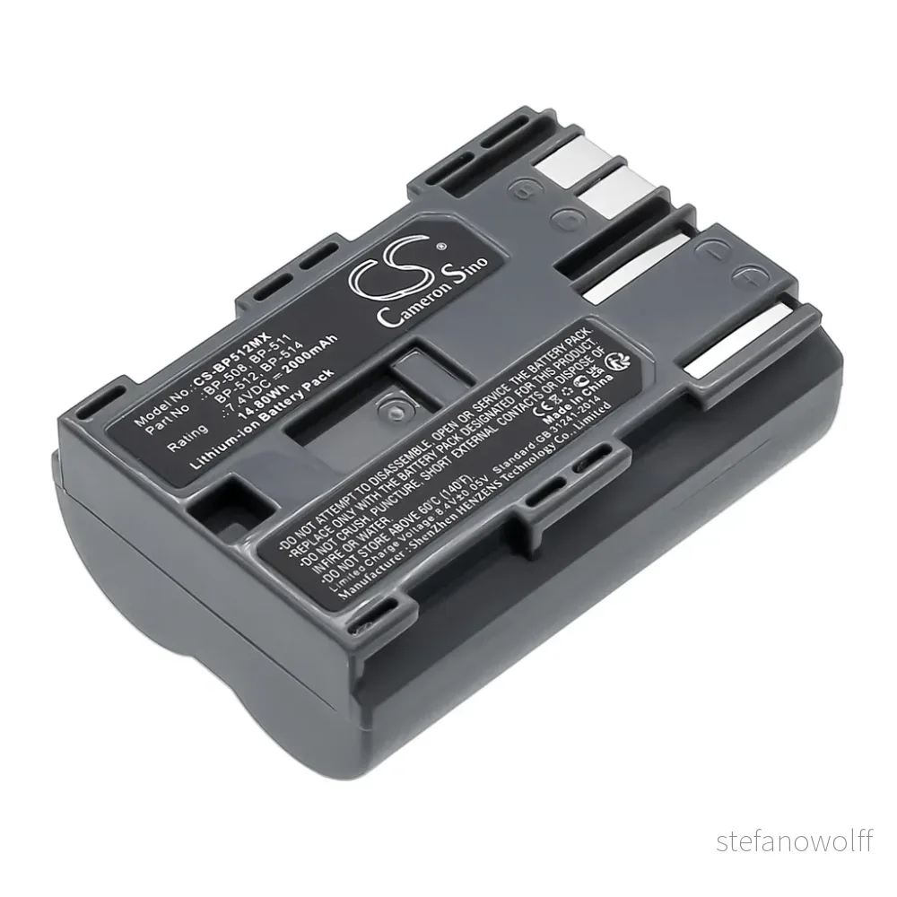 Batteri til EOS 300D, 7.4V, 2000mAh v:9984979