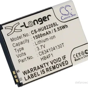 Batteri til Huawei A520, 3.7V (3.6V), 1500 mAh v:9644689
