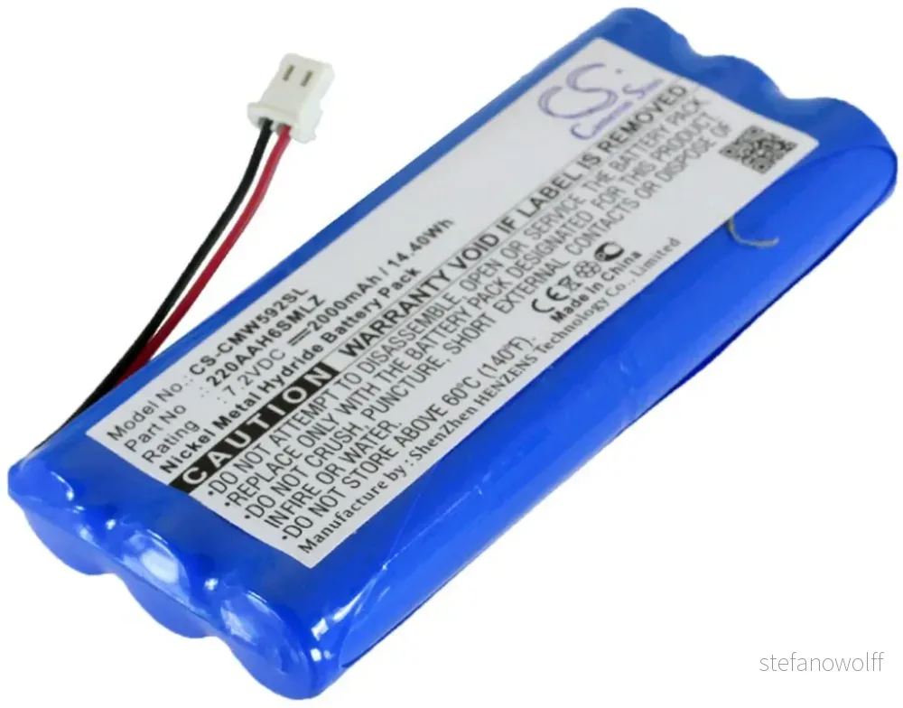 Batteri til Clearone 592-158-002, 7.2V, 2000 mAh v:6551889
