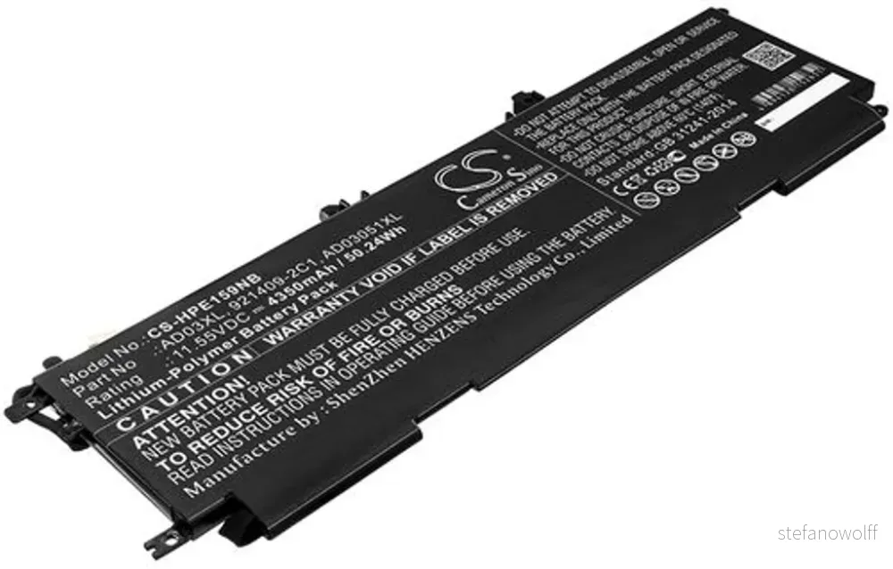 Batteri til HP Envy 13-AD168TX, 11.55V, 4350 mAh v:4310614