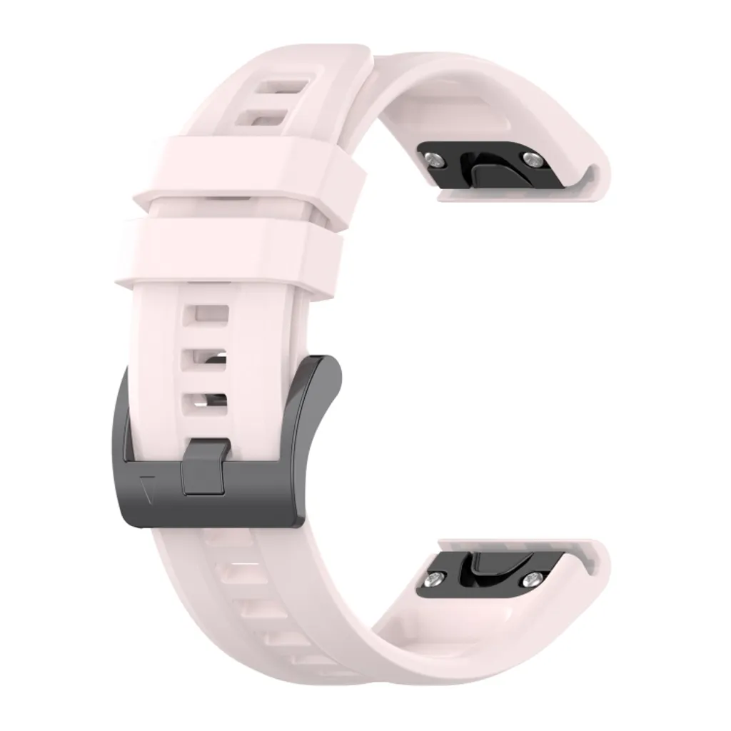Garmin Fenix 7S Sapphire Solar Klokkereim i silikon ensfarget – Rosa v:7850605