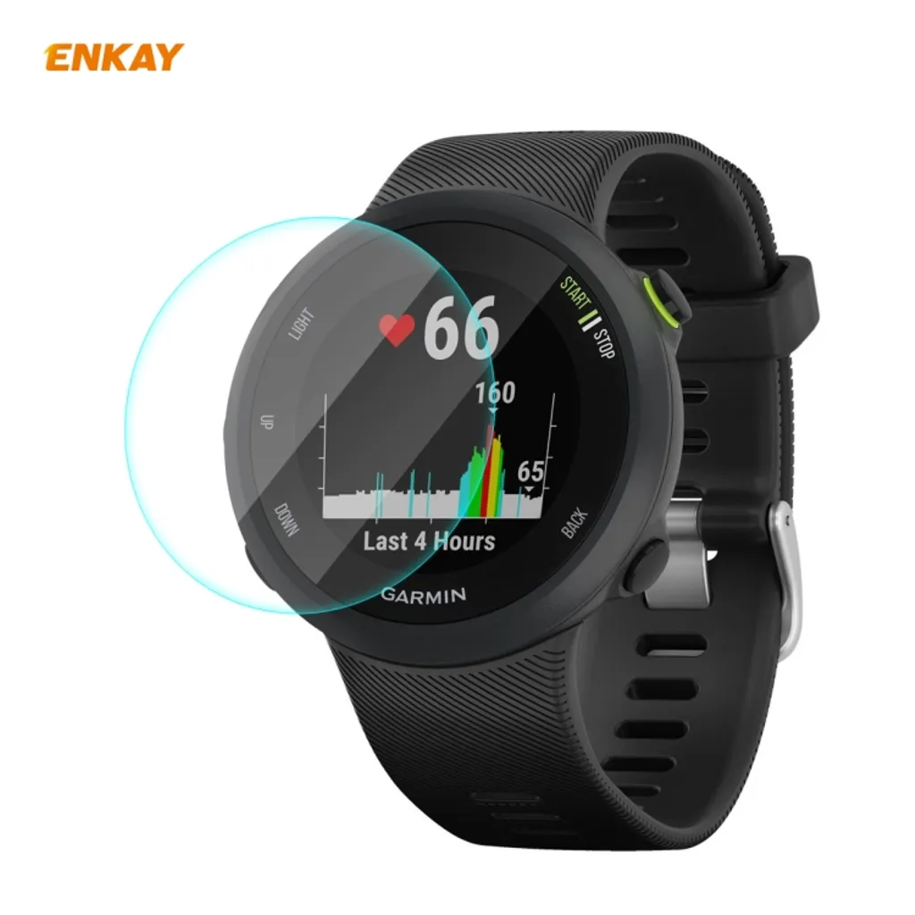 ENKAY HAT-PRINCE Garmin Forerunner 45/45S Skjermbeskytter Herdet glass 0.2mm v:1107123