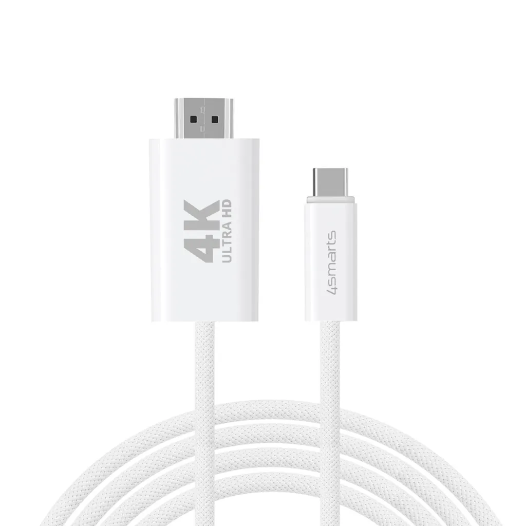 4Smarts USB-C til HDMI-kabel 2 m – Hvit v:9230017