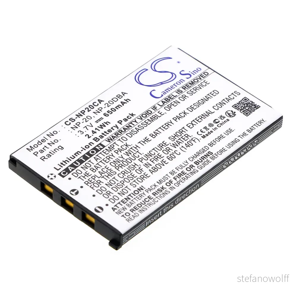 Batteri til Casio Exilim EX-S500GY, 3.6V (3.7V), 630 mAh v:8422908 Batteri til Casio Exilim EX-S500GY, 3.6V (3.7V), 630 mAh v:8422908