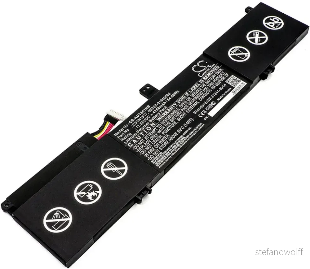 Batteri til Asus TP301UA-C4011T, 11,55V, 4750mAh v:1243149