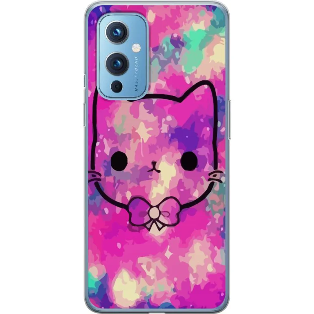 OnePlus 9 Gjennomsiktig Telefondeksel Katt v:9718330