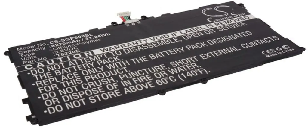 Batteri til Samsung SM-P607T, 3.8V, 6600 mAh v:2891191
