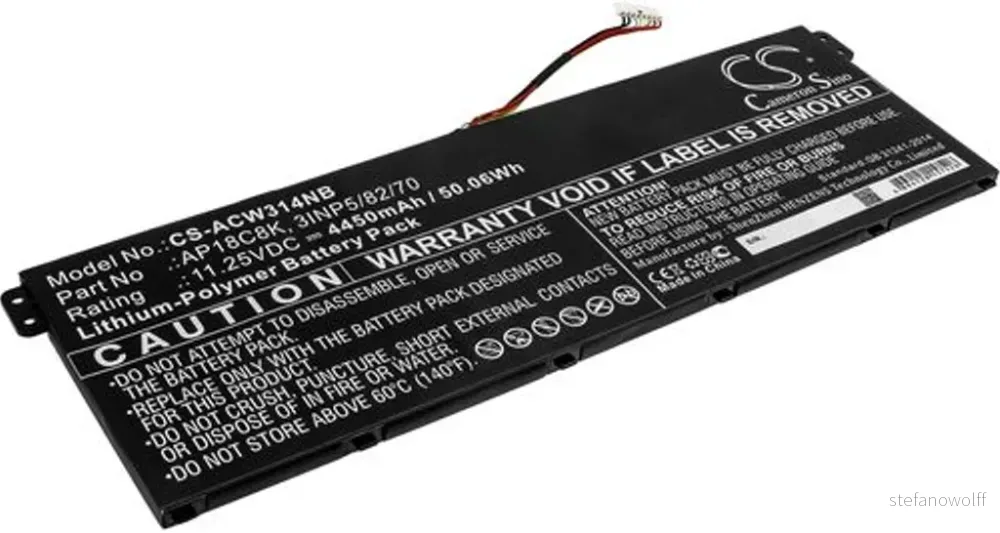 Batteri til Acer Swift 3 SF314-57-31U1, 11.25V, 4450 mAh v:7024636