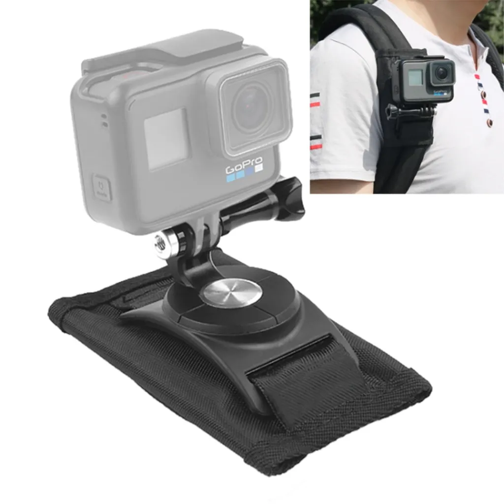 Action kamera ryggsekk skulderremfeste med 360° rotasjon v:7368441
