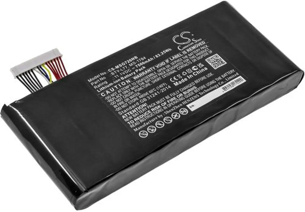 Batteri til Msi GT72S 6QE-487CN, 11.1V, 7500 mAh v:8388479