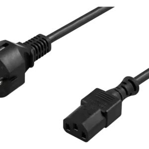 Jordet strømkabel 10m svart (CEE 7/7 til IEC C13, 250V/10A) v:9121760