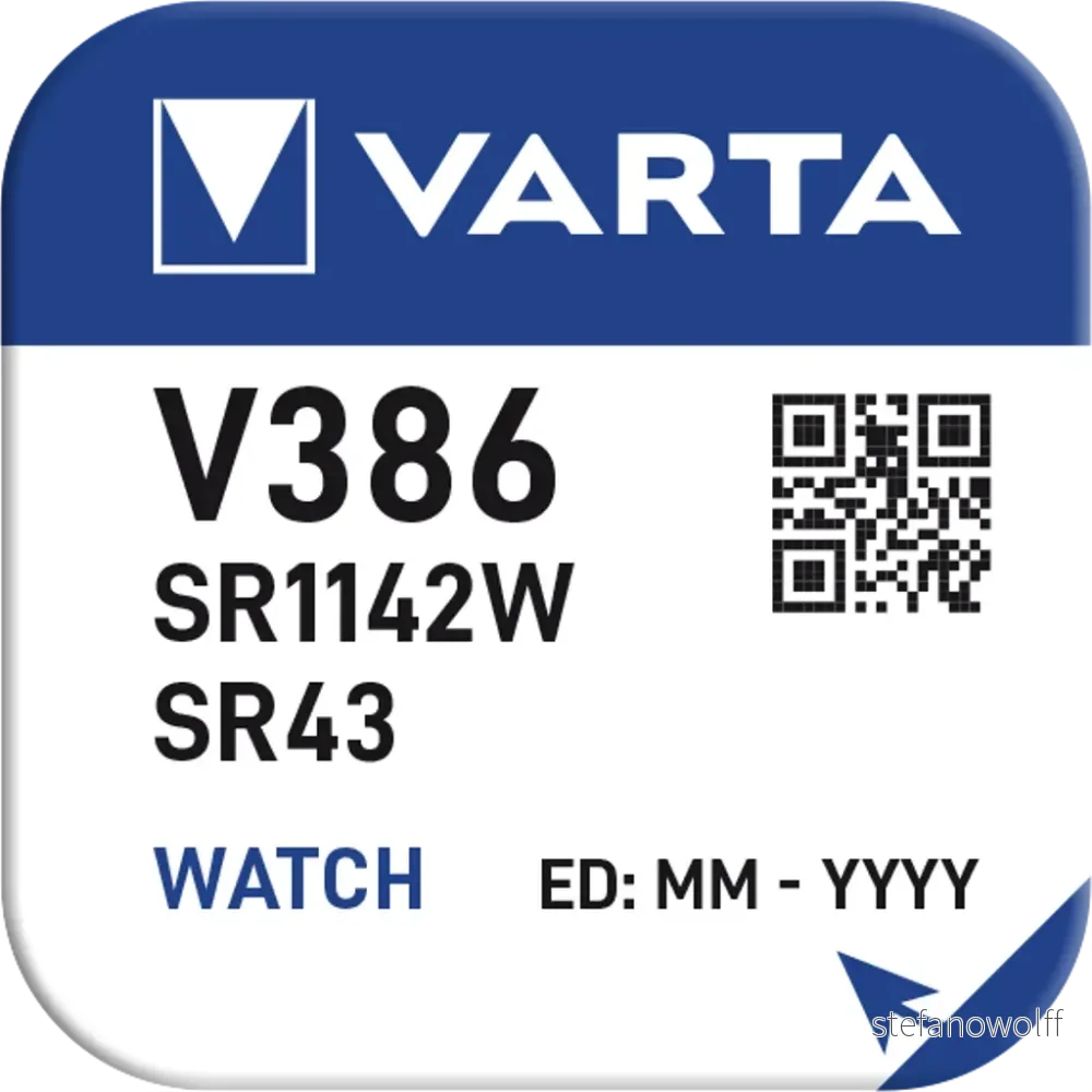 AG12 (Varta), 1.5V v:6658550 AG12 (Varta), 1.5V v:6658550