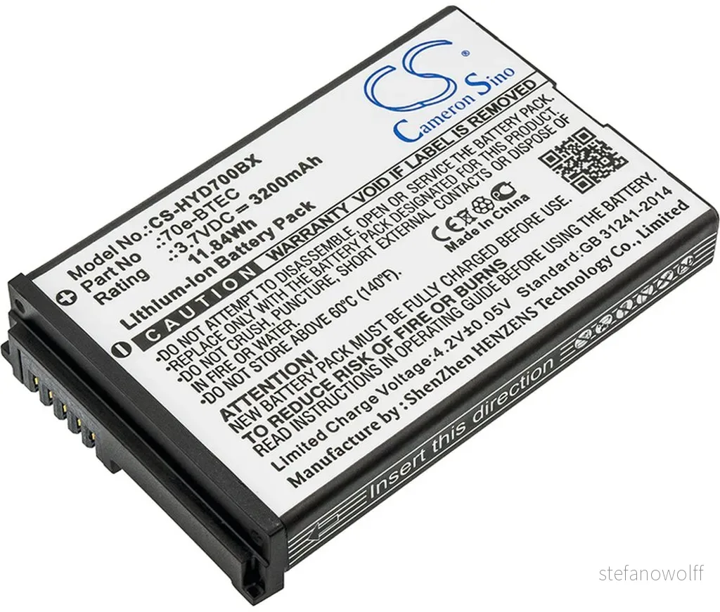 Batteri til Dolphin 75e, 3.7V, 3200 mAh v:1894307
