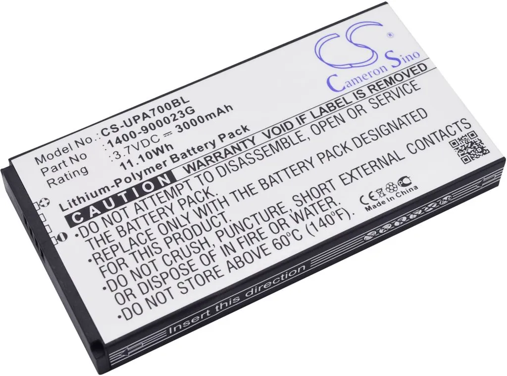 Batteri til 633809002175 for Unitech, 3.7V, 3000 mAh v:4610690