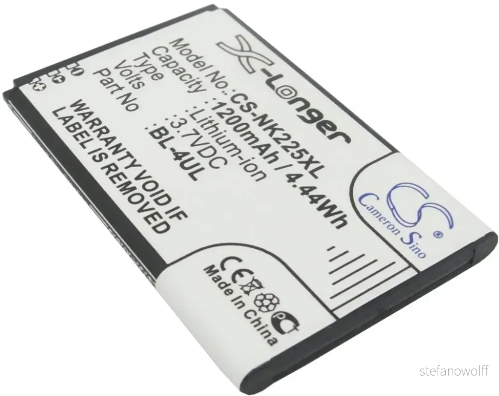 Batteri til BL-4WL for Nokia, 3,7V, 1200mAh v:2723657