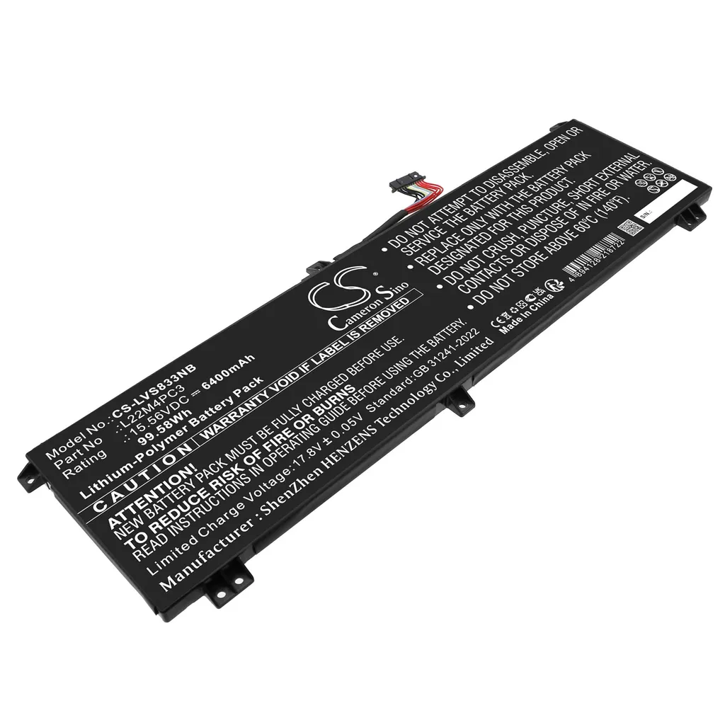 Batteri til 5B11N45966 for Lenovo, 15.56V, 6400mAh v:5683582